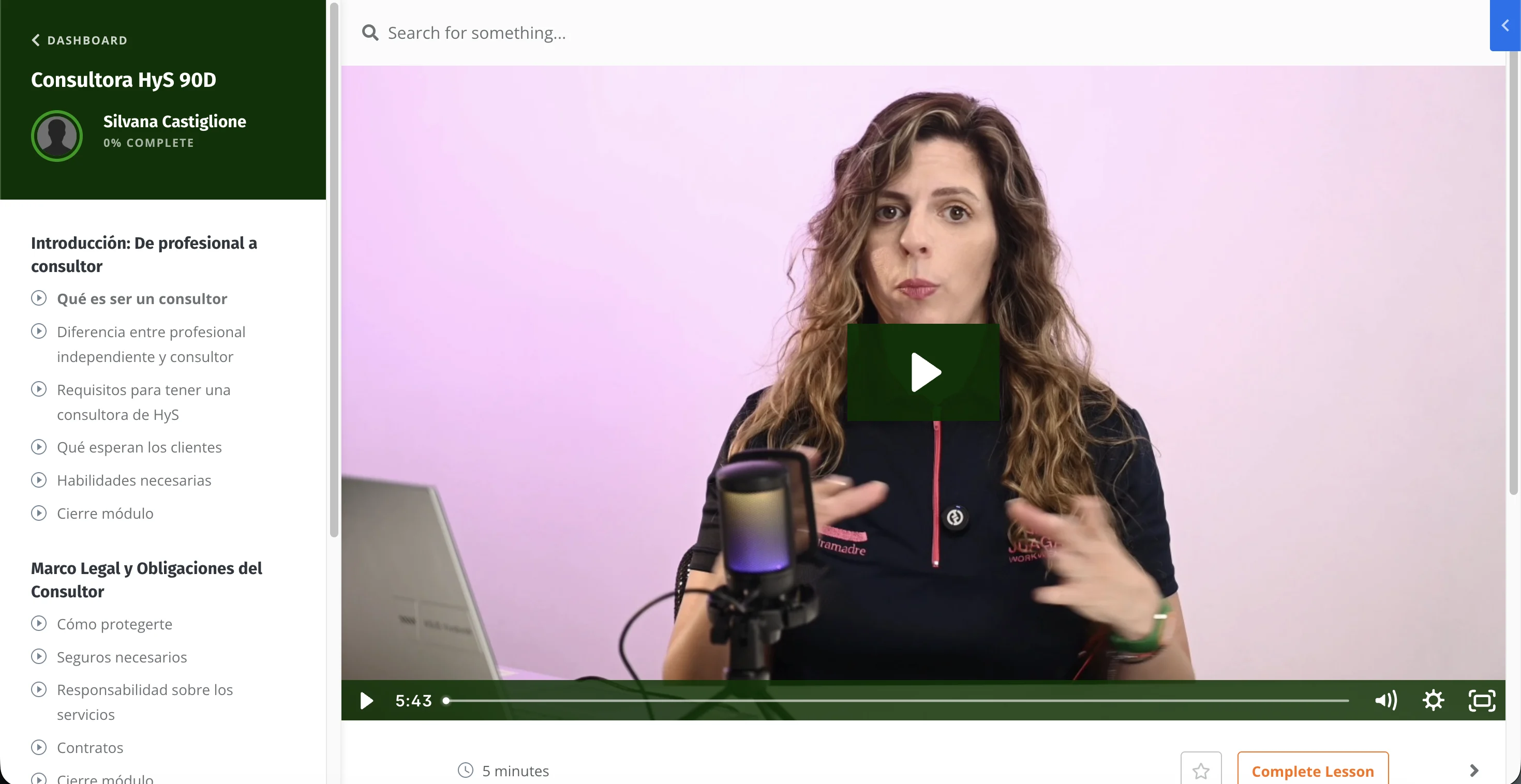 Consultora HyS 90D - Vista del programa